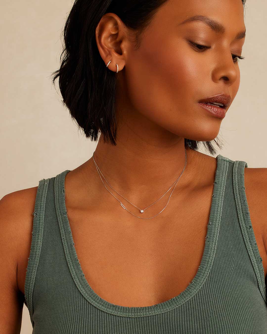 14k Gold Alphabet Necklace - Image 112