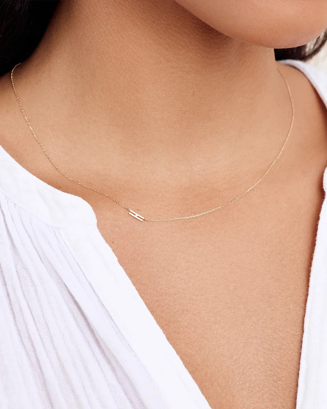 14k Gold Alphabet Necklace - Image 30