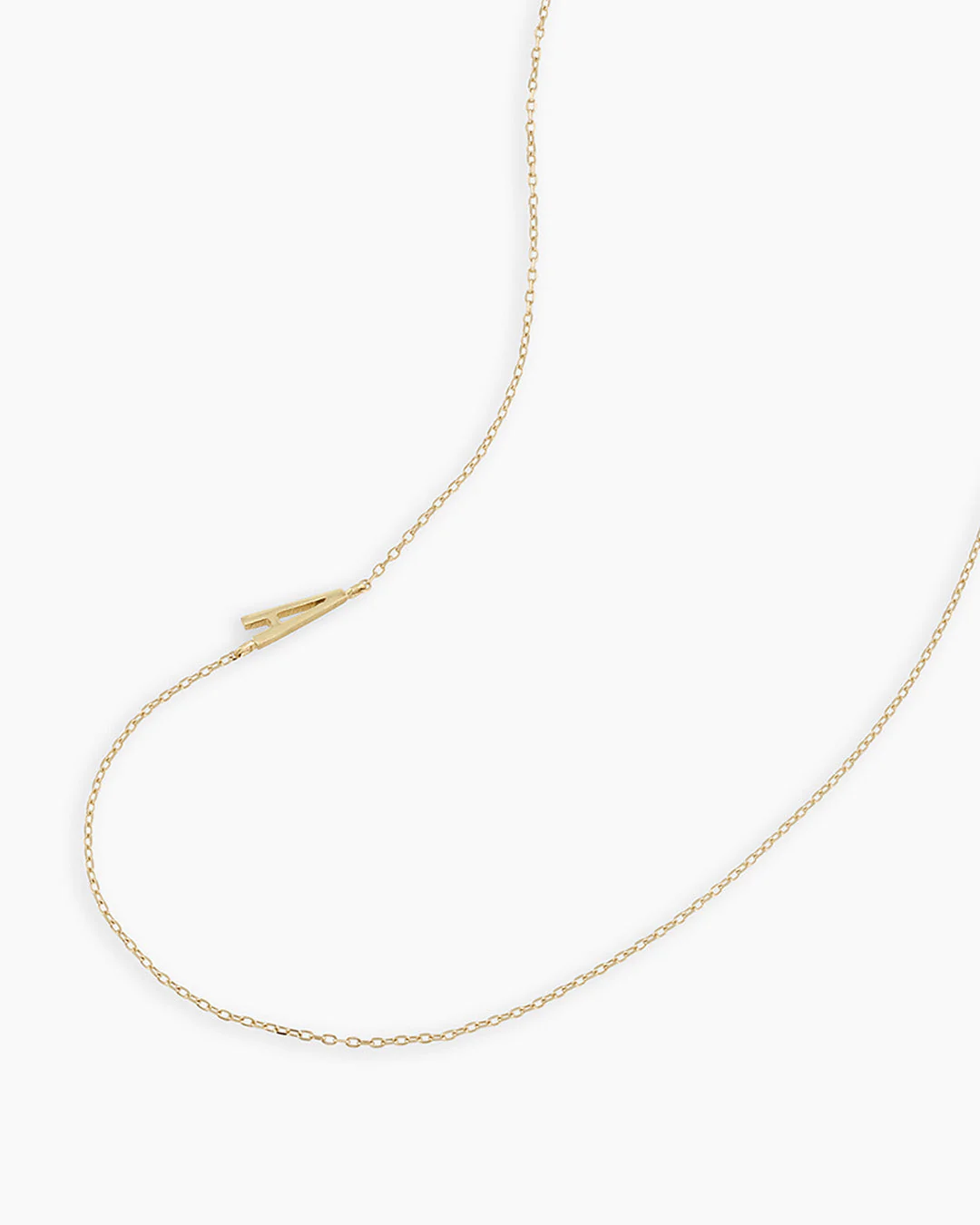 14k Gold Alphabet Necklace - Image 4
