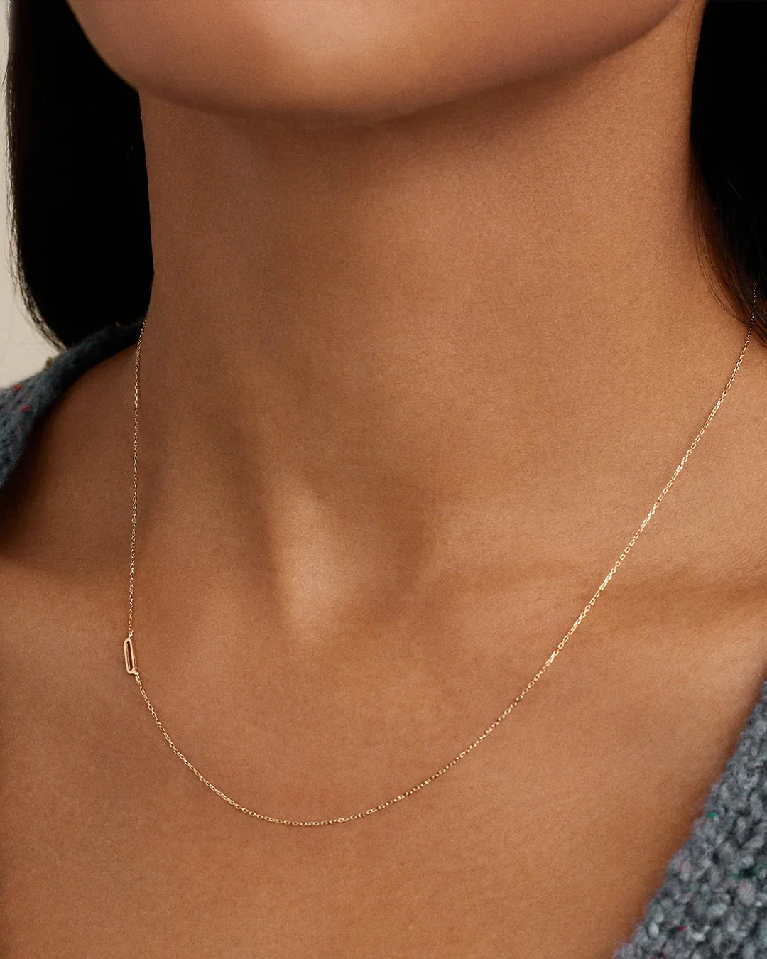 14k Gold Alphabet Necklace - Image 64