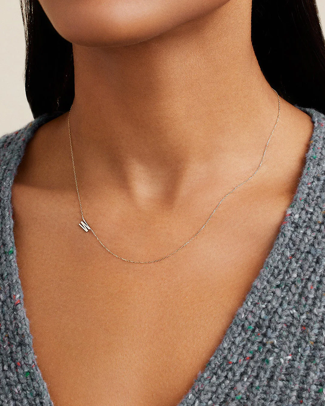 14k Gold Alphabet Necklace - Image 88