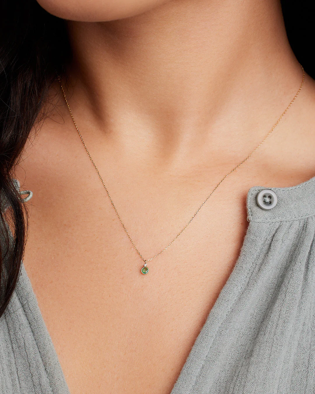 14k Gold Birthstone Necklace - Image 26
