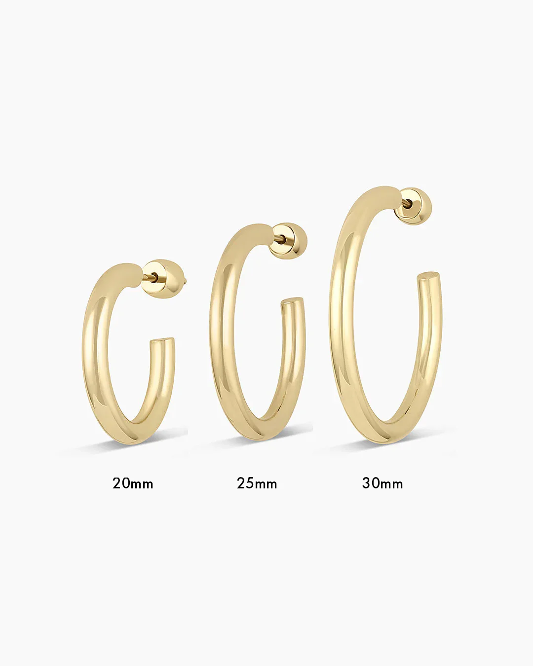 14k Gold Carter Single Hoop - Image 13