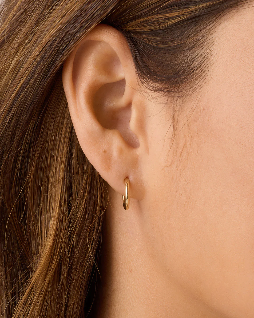 14k Gold Everyday Single Huggie - Image 10