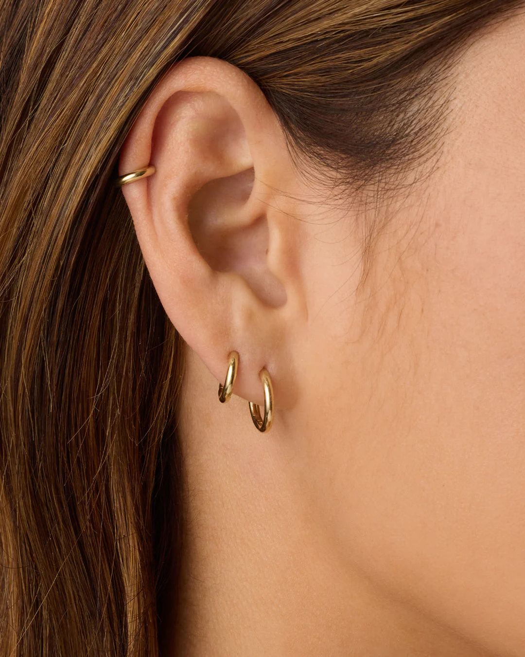14k Gold Everyday Single Huggie - Image 3