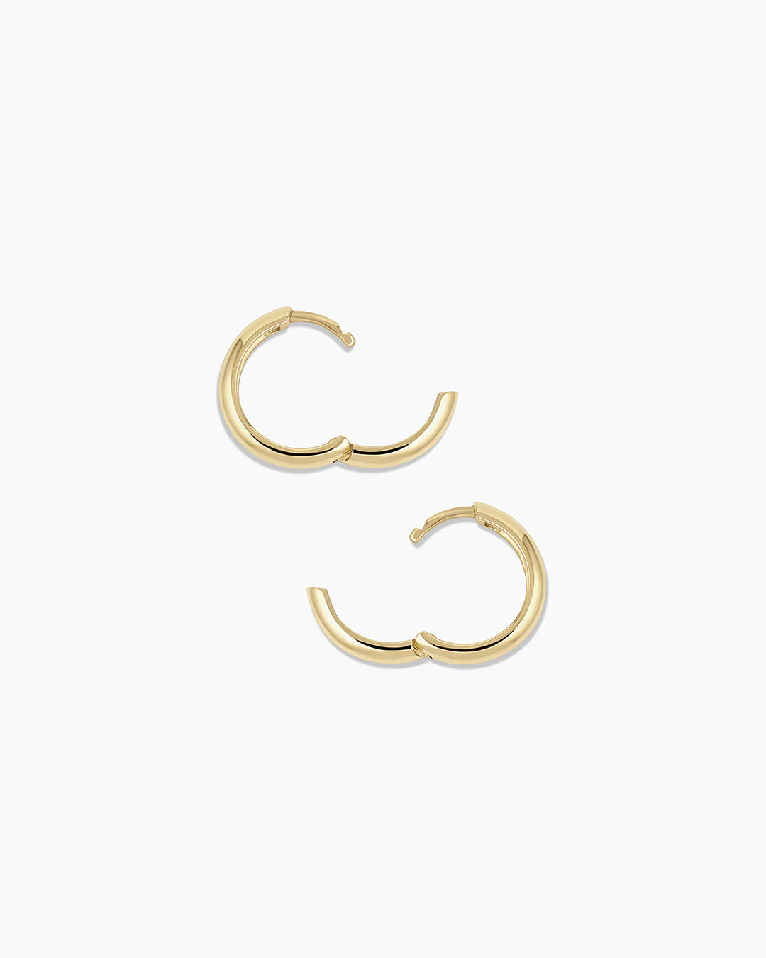 14k Gold Lou Helium Huggies - Image 7