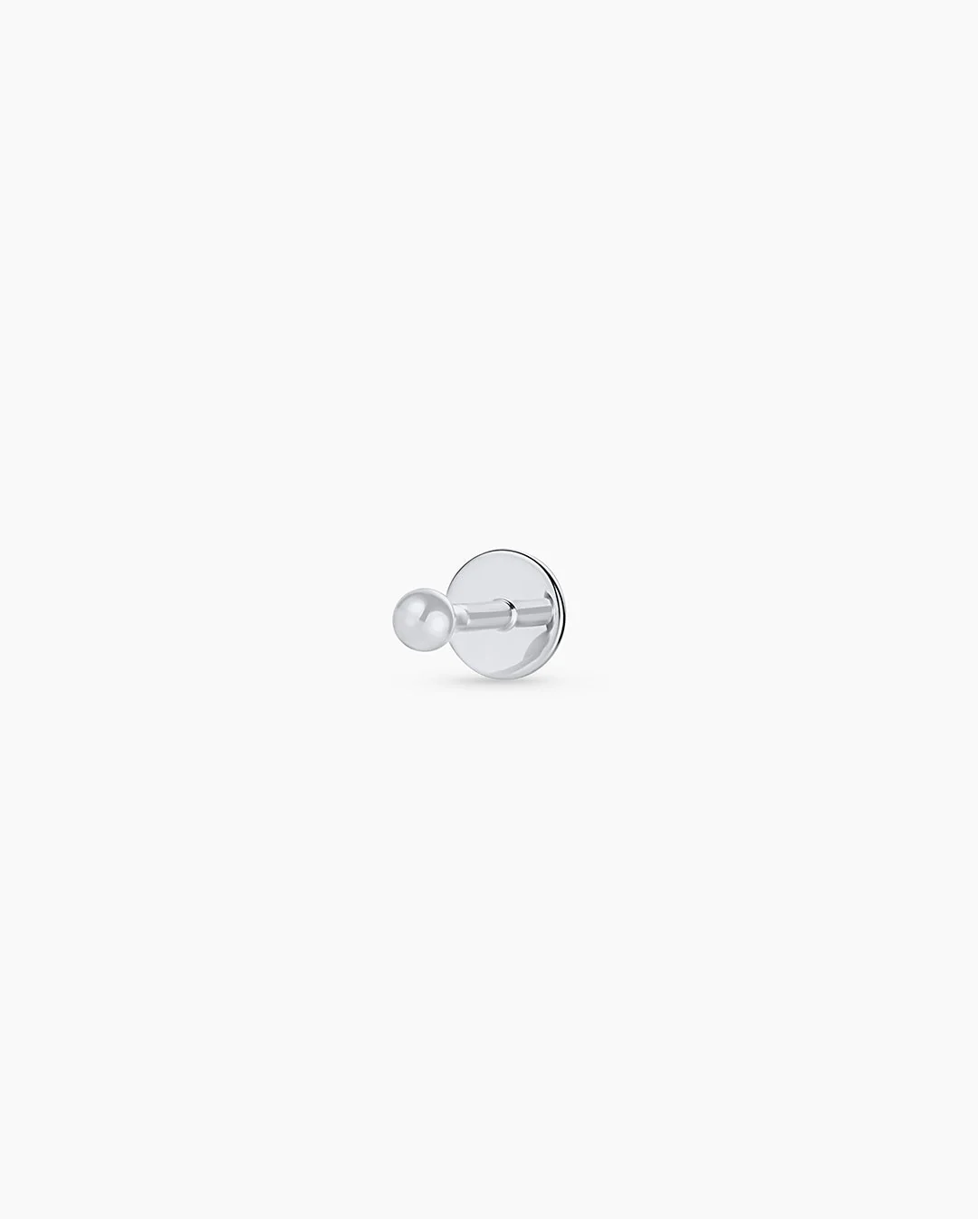 14k Gold Newport Flat Back Single Stud - Image 4