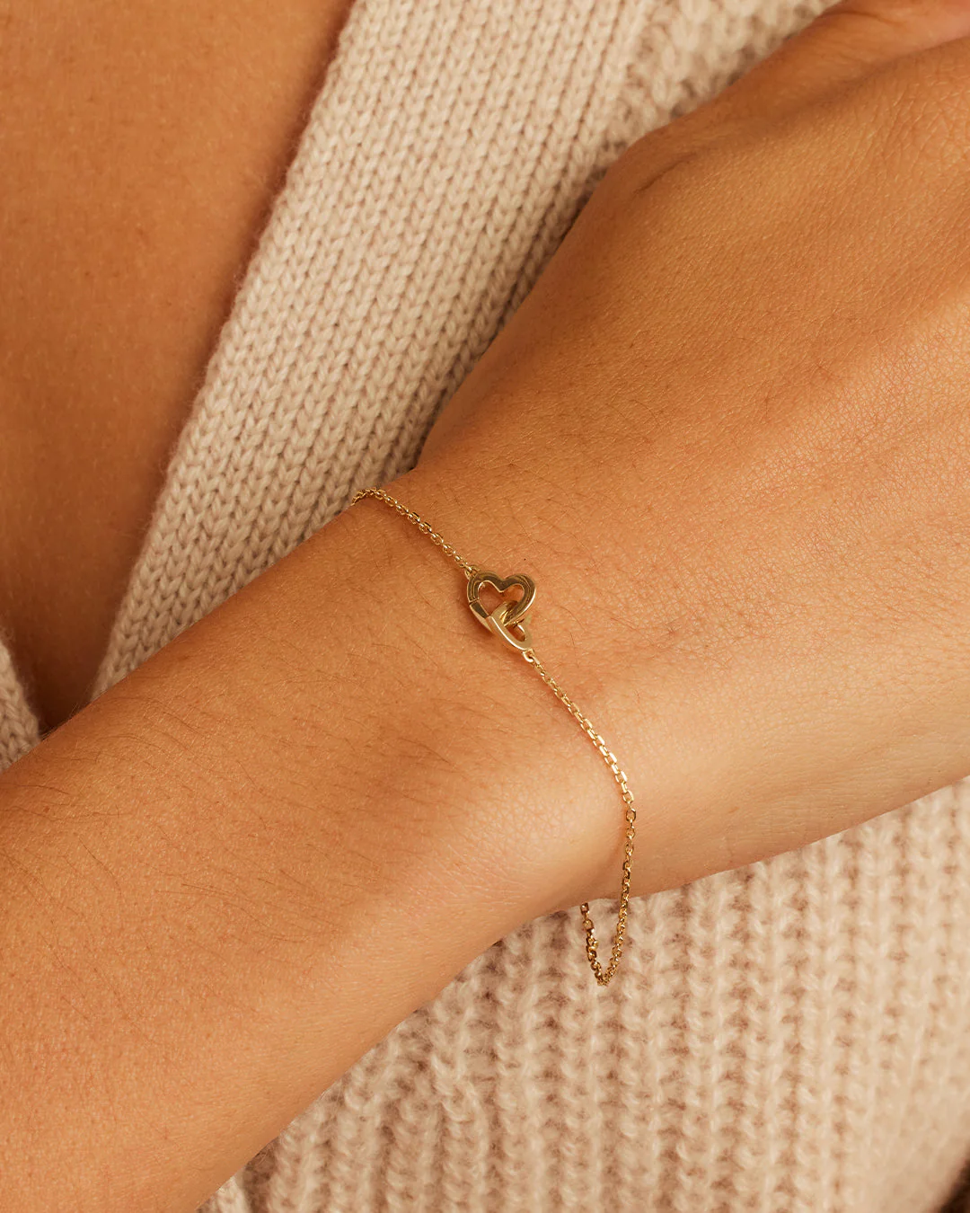 14k Gold Parker Heart Bracelet - Image 6