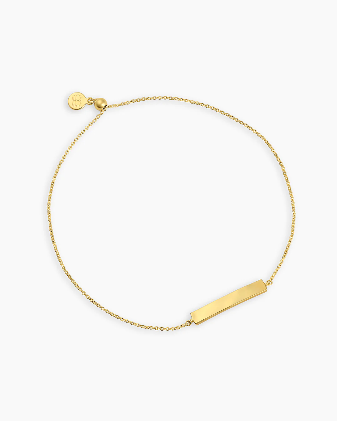 Bespoke Plate Adjustable Bracelet (gold) - Image 4