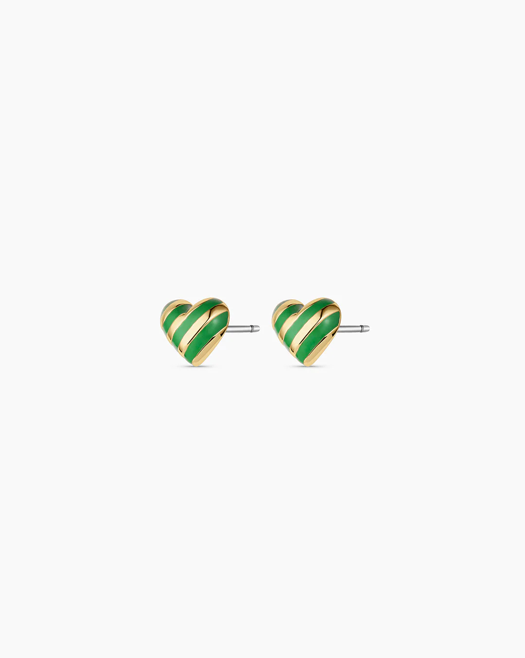 Campbell Enamel Heart Studs - Image 5