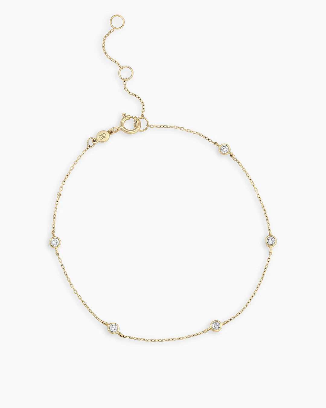 Classic Five Diamond Bracelet - Image 4