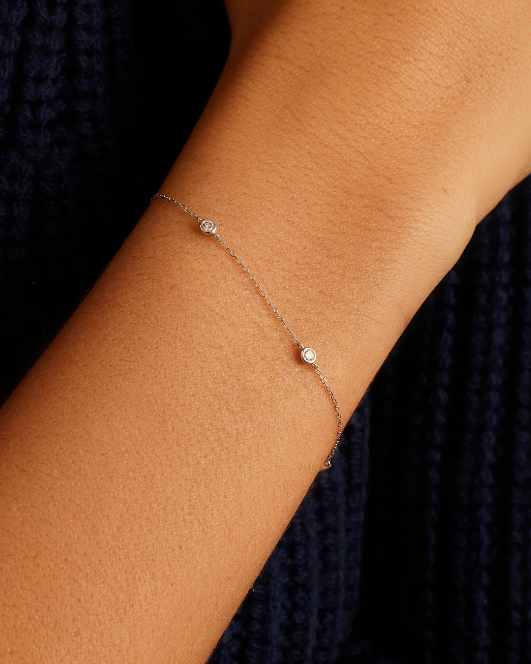 Classic Five Diamond Bracelet - Image 6