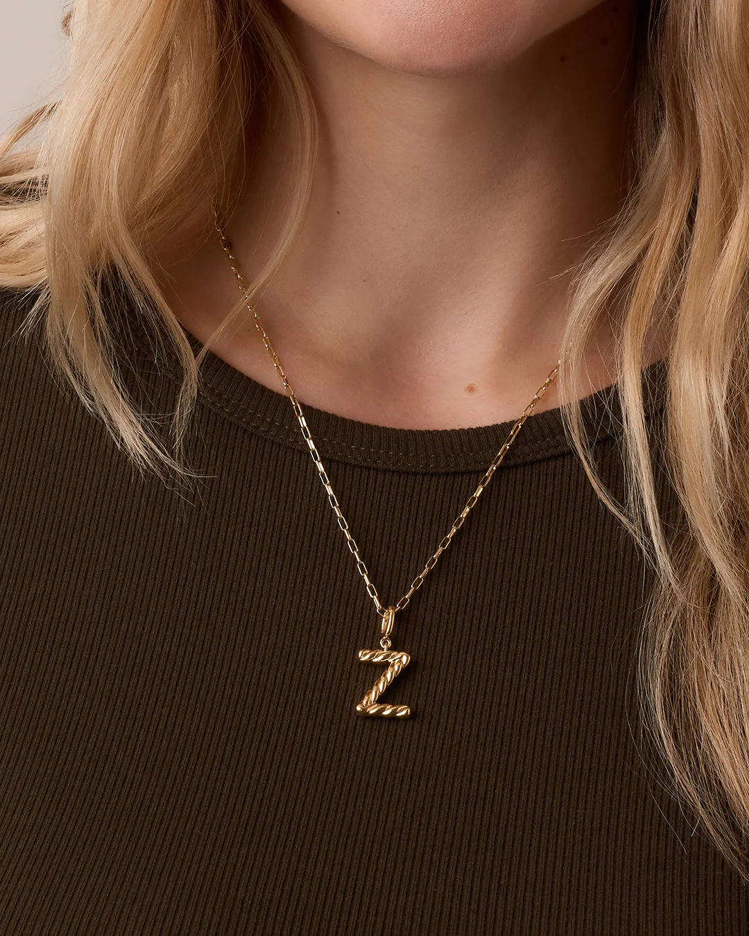 Crew Alphabet Statement Charm Necklace - Image 52