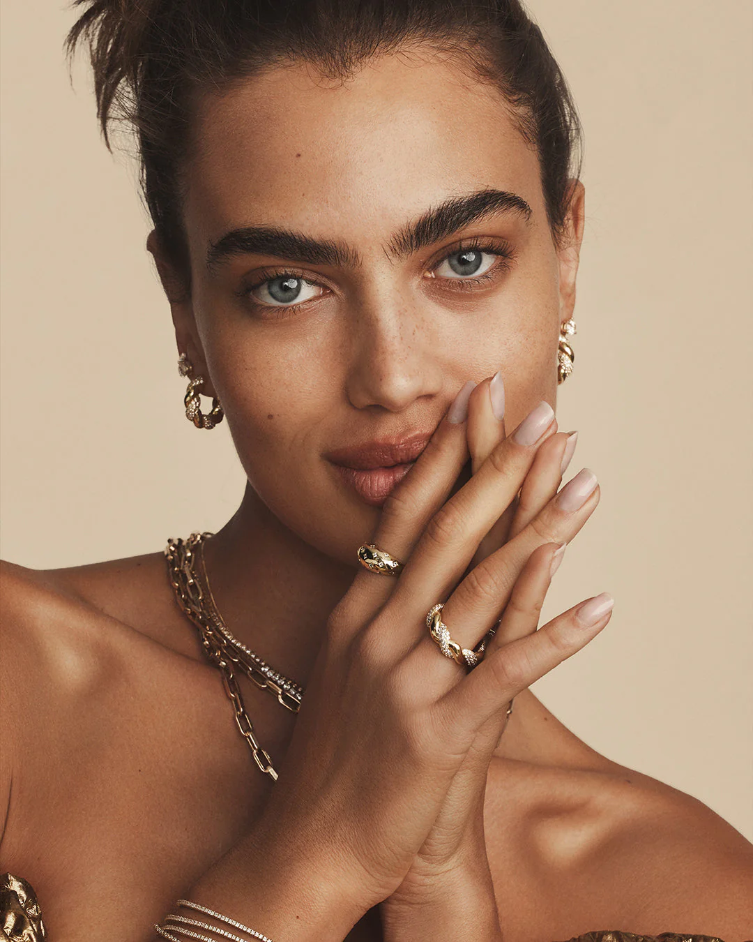 Crew Shimmer Hoops - Image 3