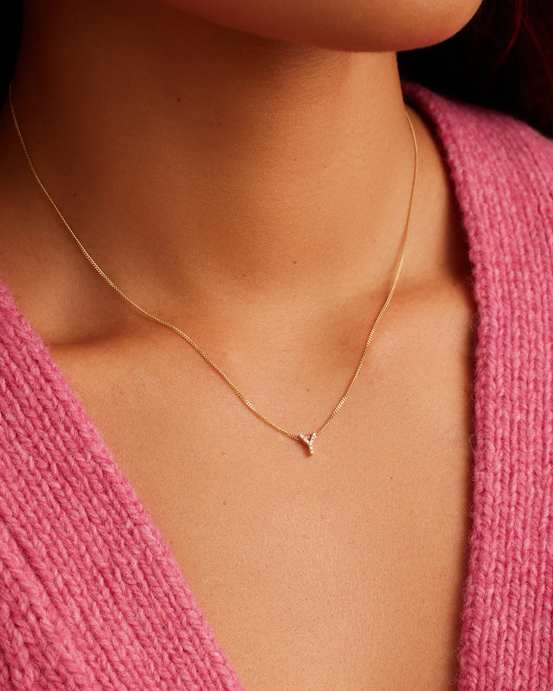 Diamond Alphabet Necklace - Image 74