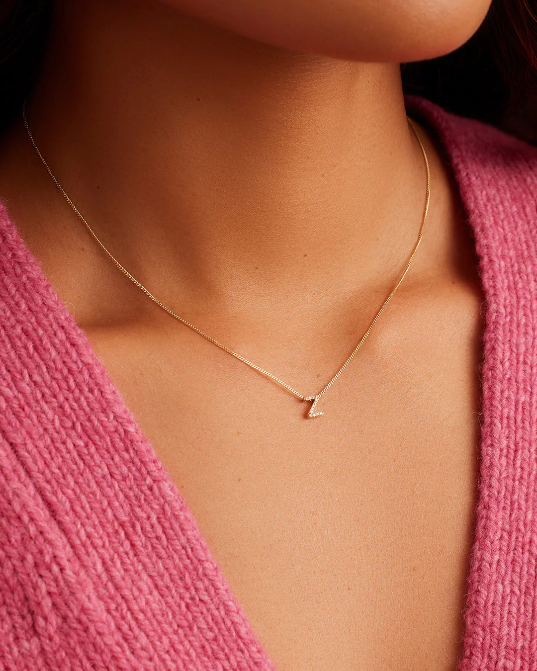 Diamond Alphabet Necklace - Image 77