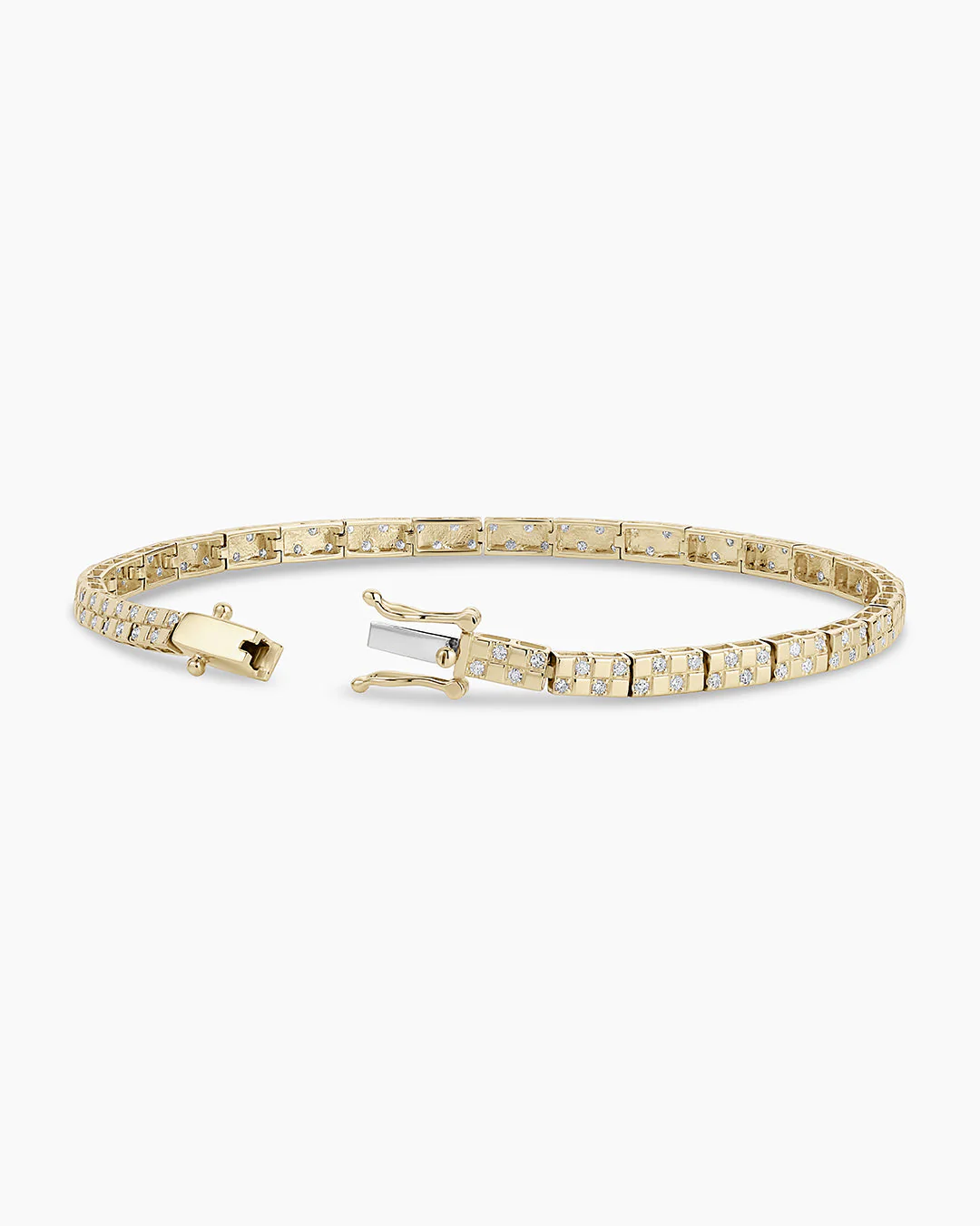 Diamond Checkered Tennis Bracelet - Image 12