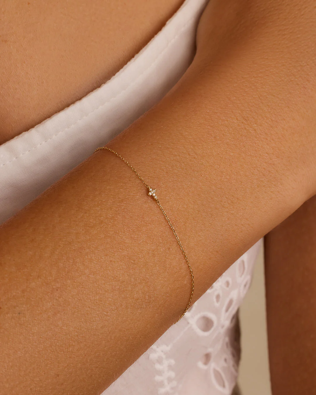 Diamond Cross Bracelet - Image 2