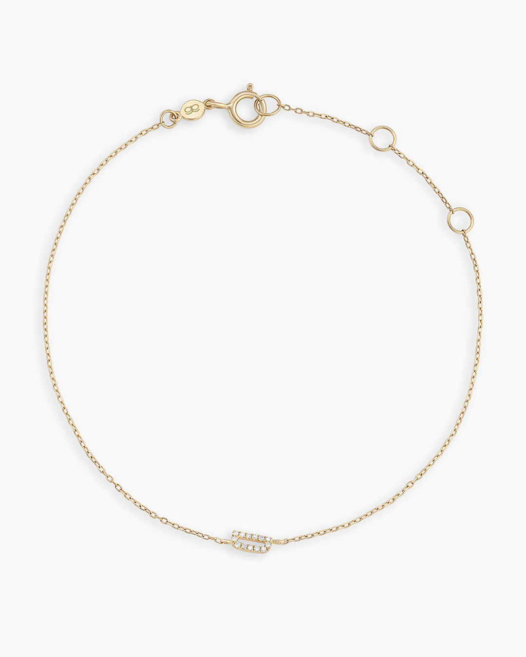 Diamond Pavé Alphabet Bracelet - Image 10