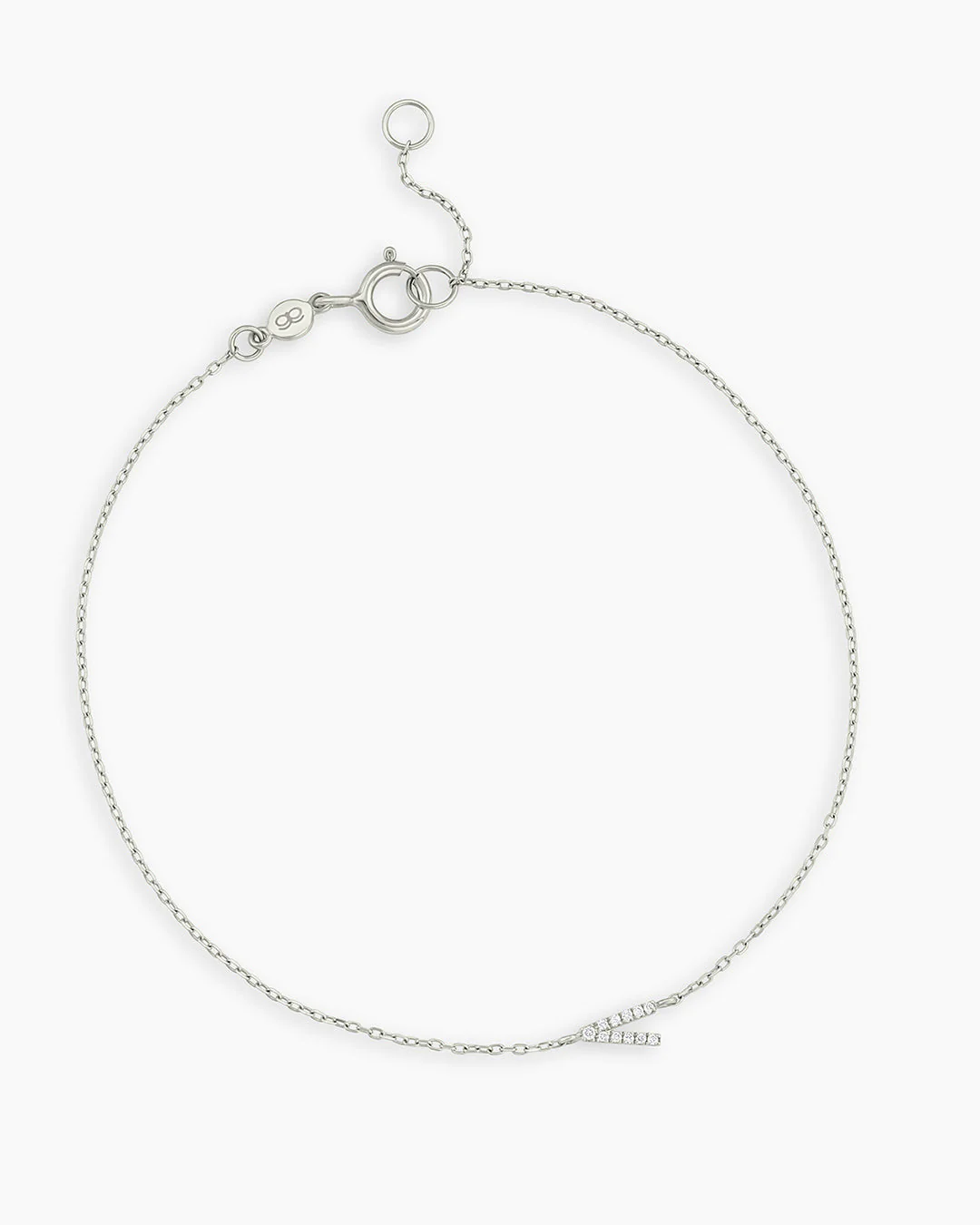 Diamond Pavé Alphabet Bracelet - Image 124