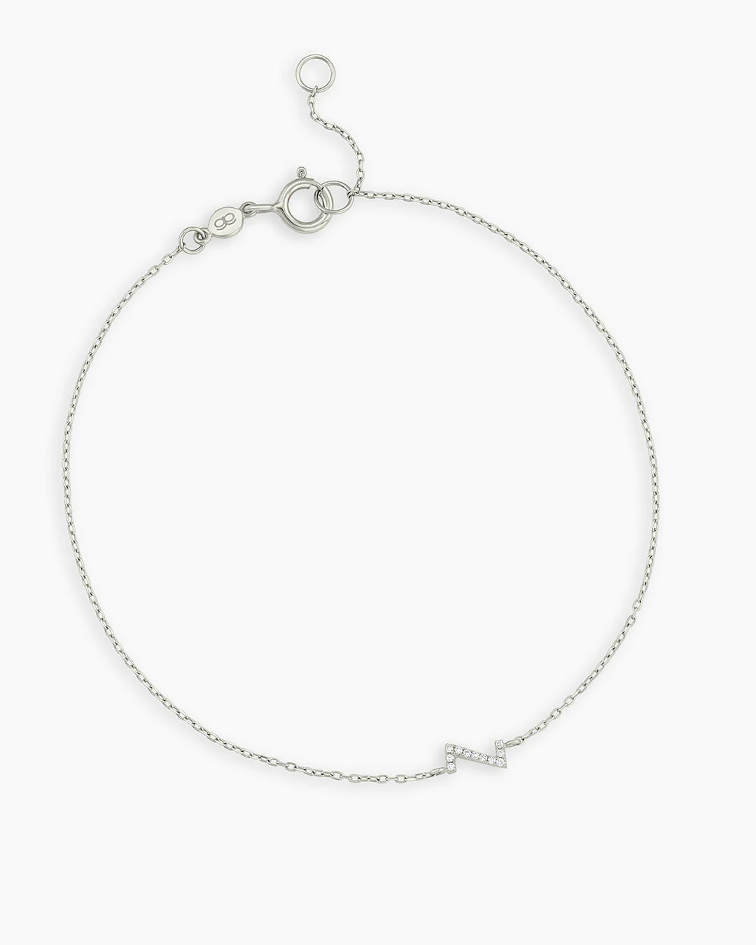 Diamond Pavé Alphabet Bracelet - Image 129