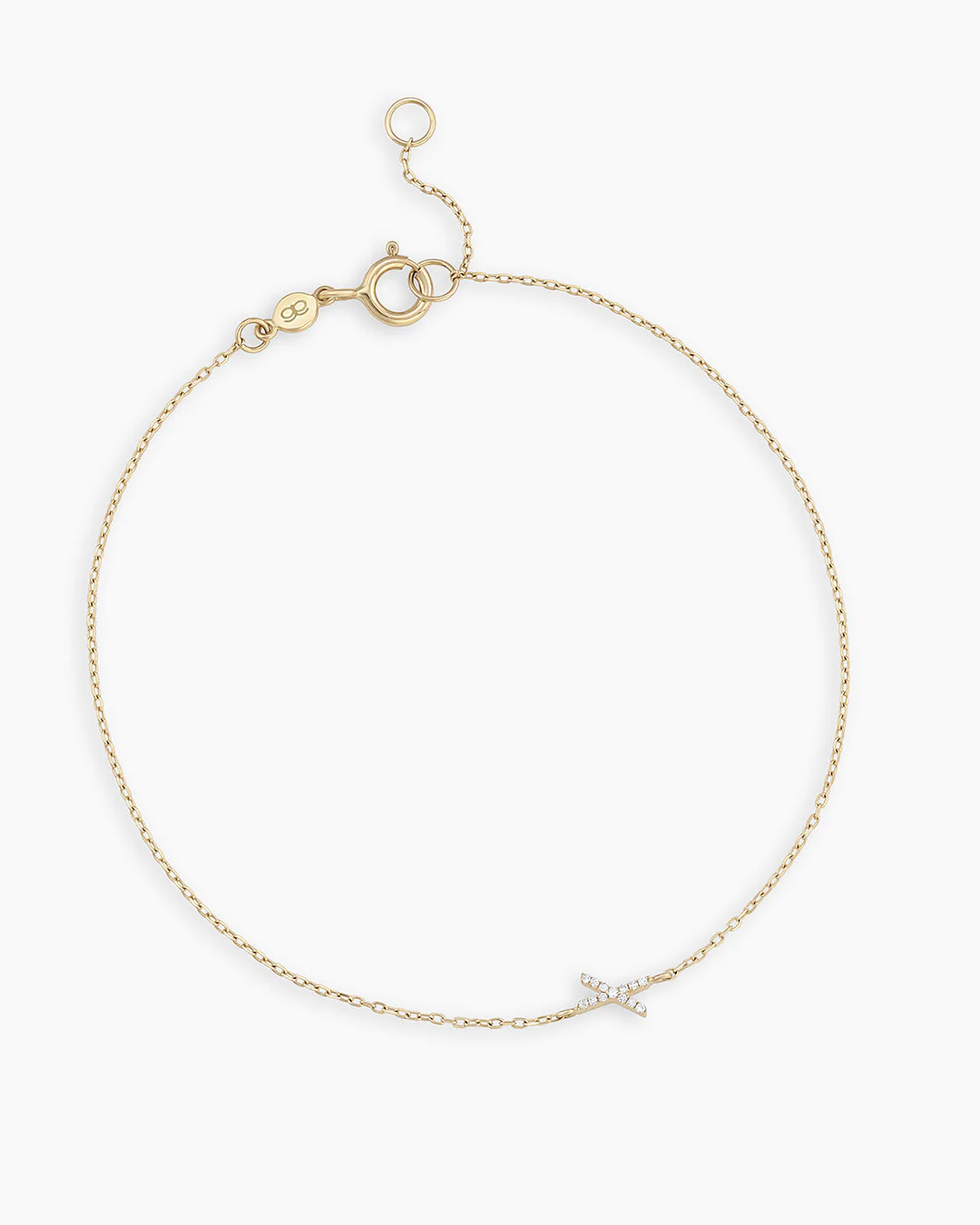 Diamond Pavé Alphabet Bracelet - Image 73