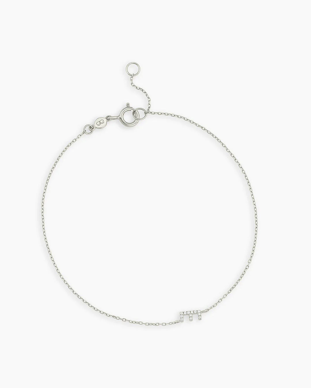 Diamond Pavé Alphabet Bracelet - Image 88