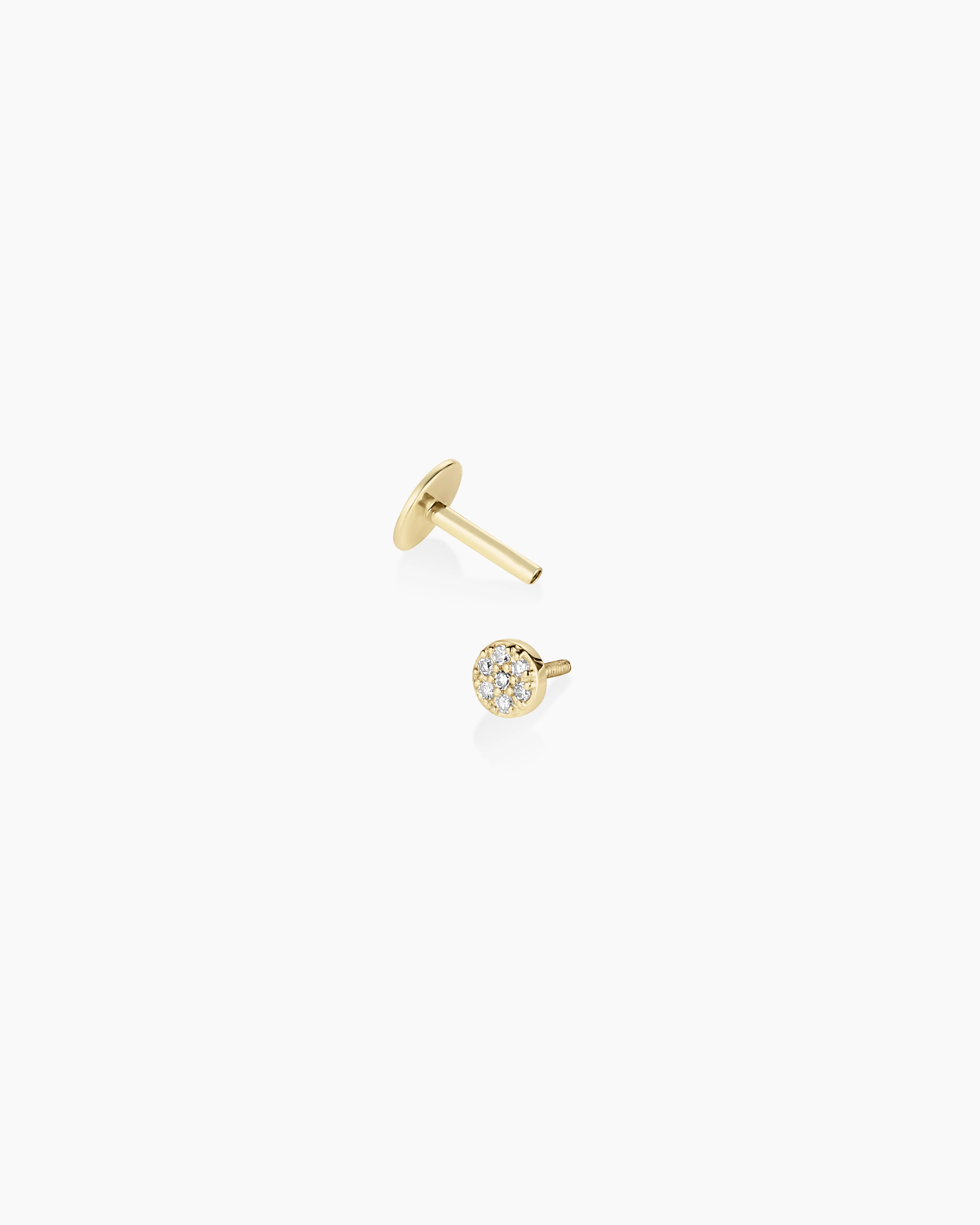 Diamond Pavé Flat Back Single Stud - Image 4