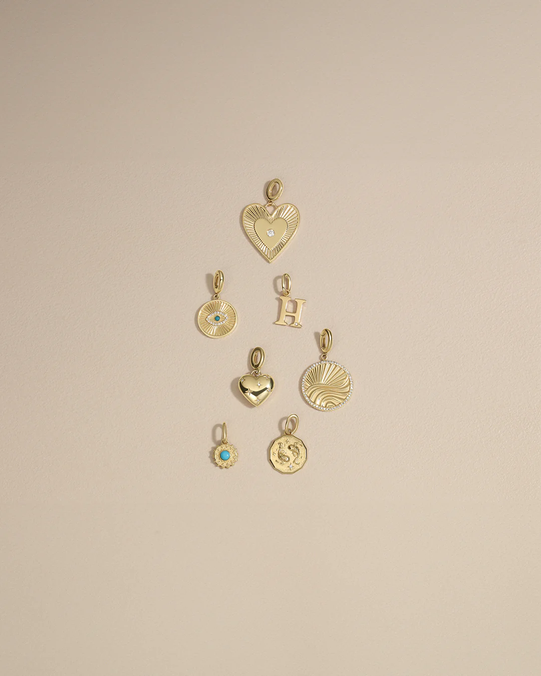 Diamond Vintage Alphabet Charm - Image 107
