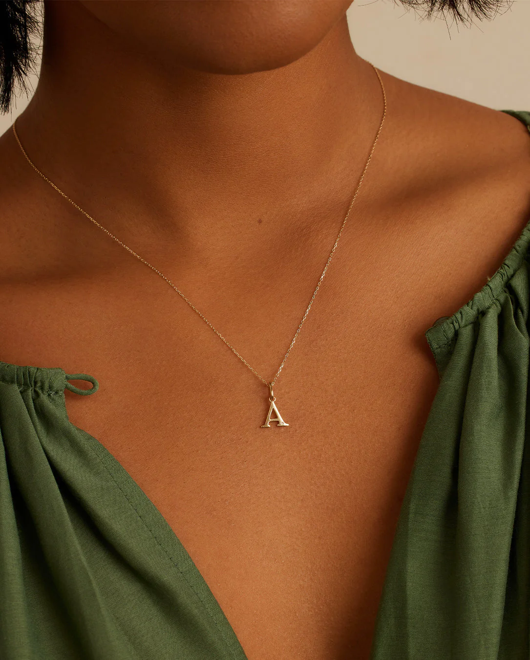 Diamond Vintage Alphabet Charm Necklace - Image 42