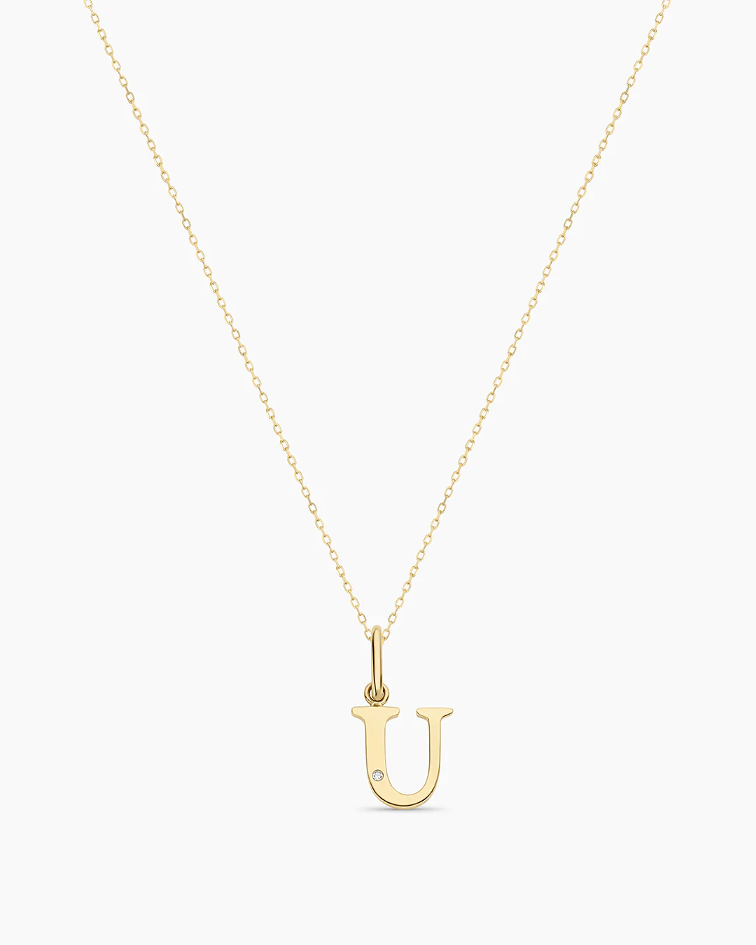 Diamond Vintage Alphabet Charm Necklace - Image 78