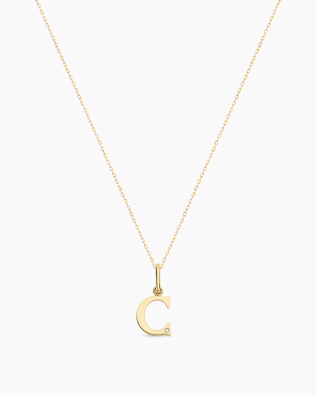 Diamond Vintage Alphabet Charm Necklace - Image 9
