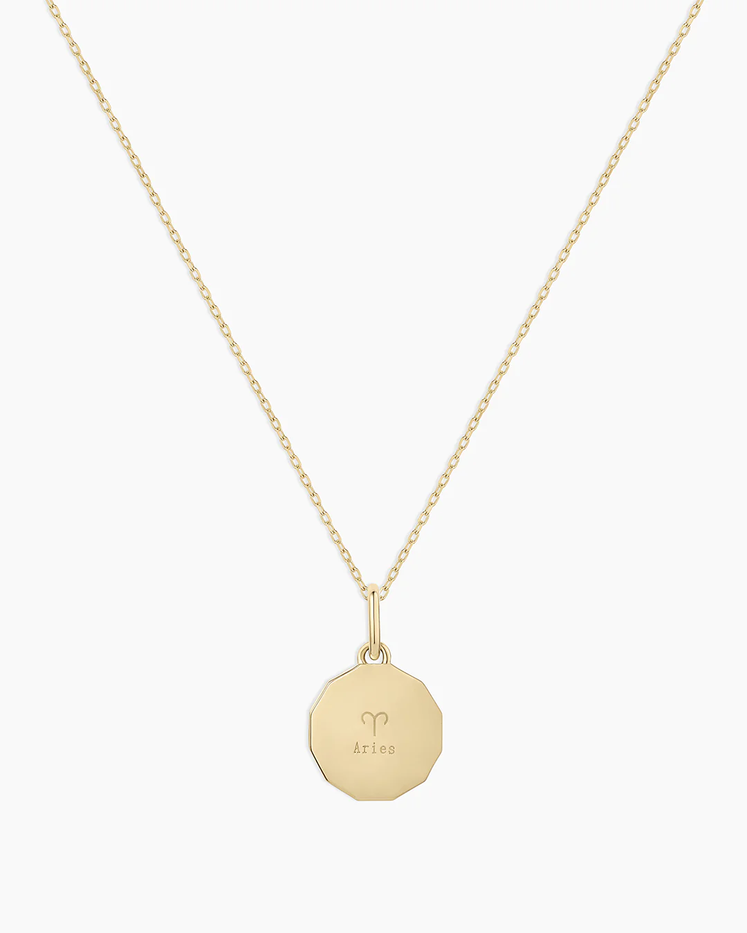 Diamond Zodiac Coin Charm Necklace - Image 39