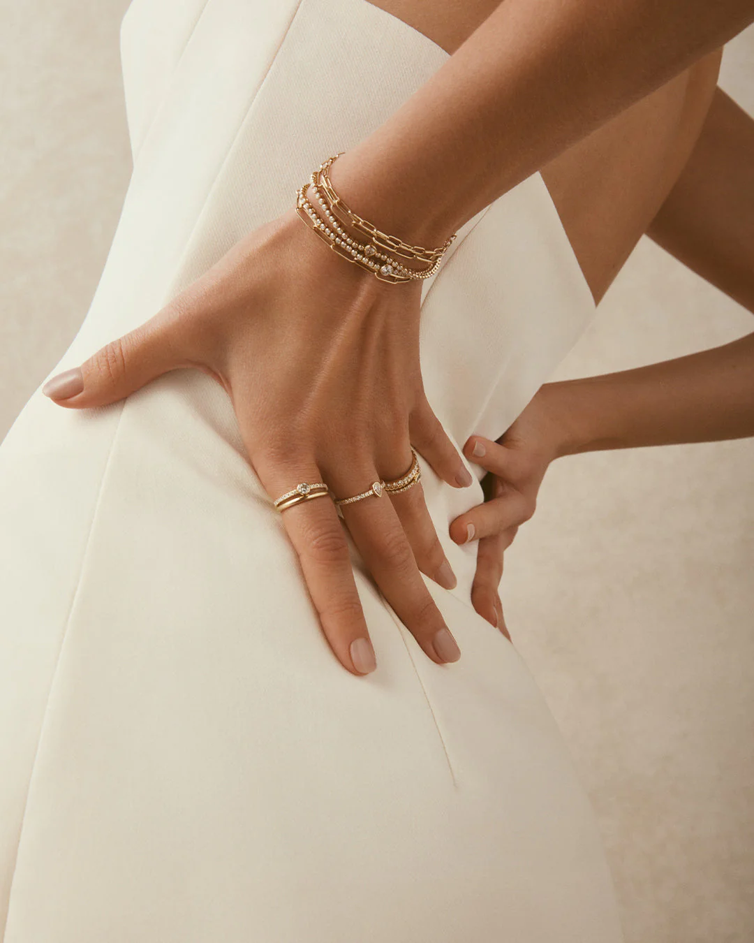 Lab Grown Diamond Pear Eternity Ring - Image 3