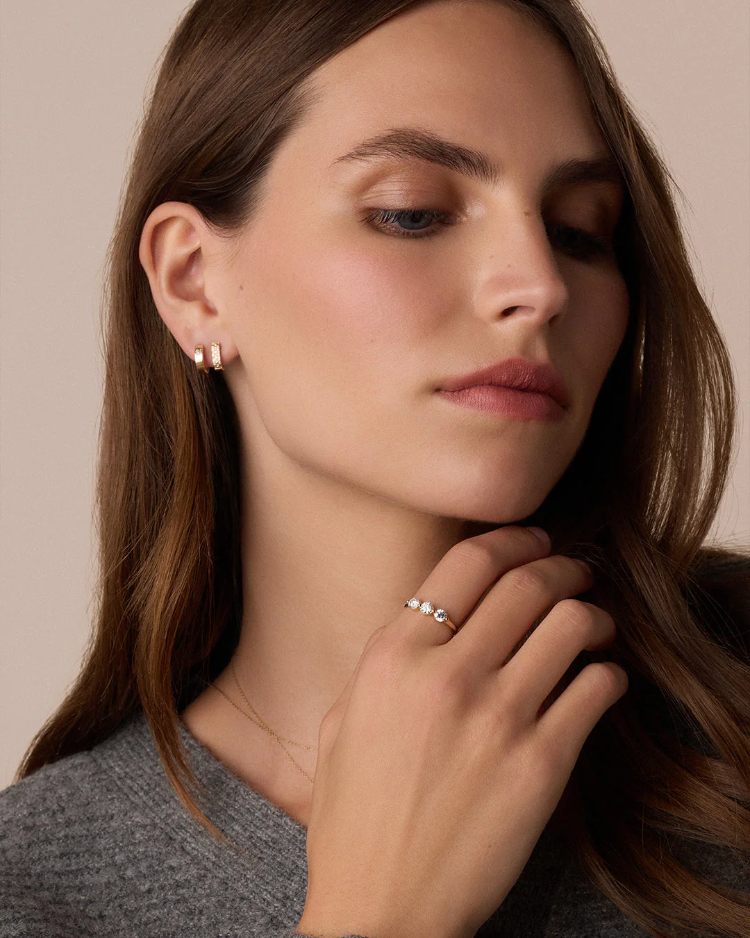 Lab Grown Diamond Trio Ring - Image 3