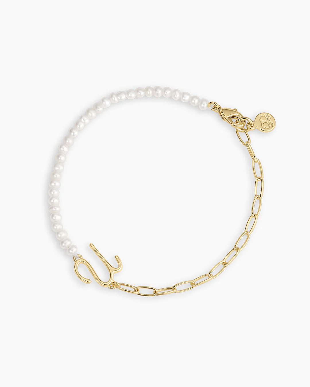 Lou Pearl Alphabet Bracelet - Image 80