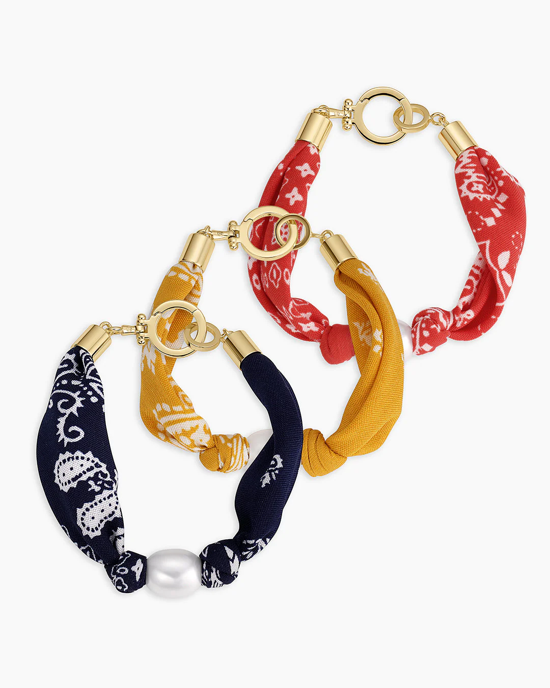 Paisley Bandana Pearl Bracelet - Image 14