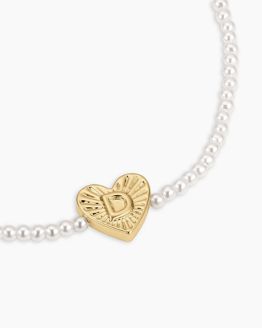 Pearl Vintage Heart Alphabet Bracelet - Image 16