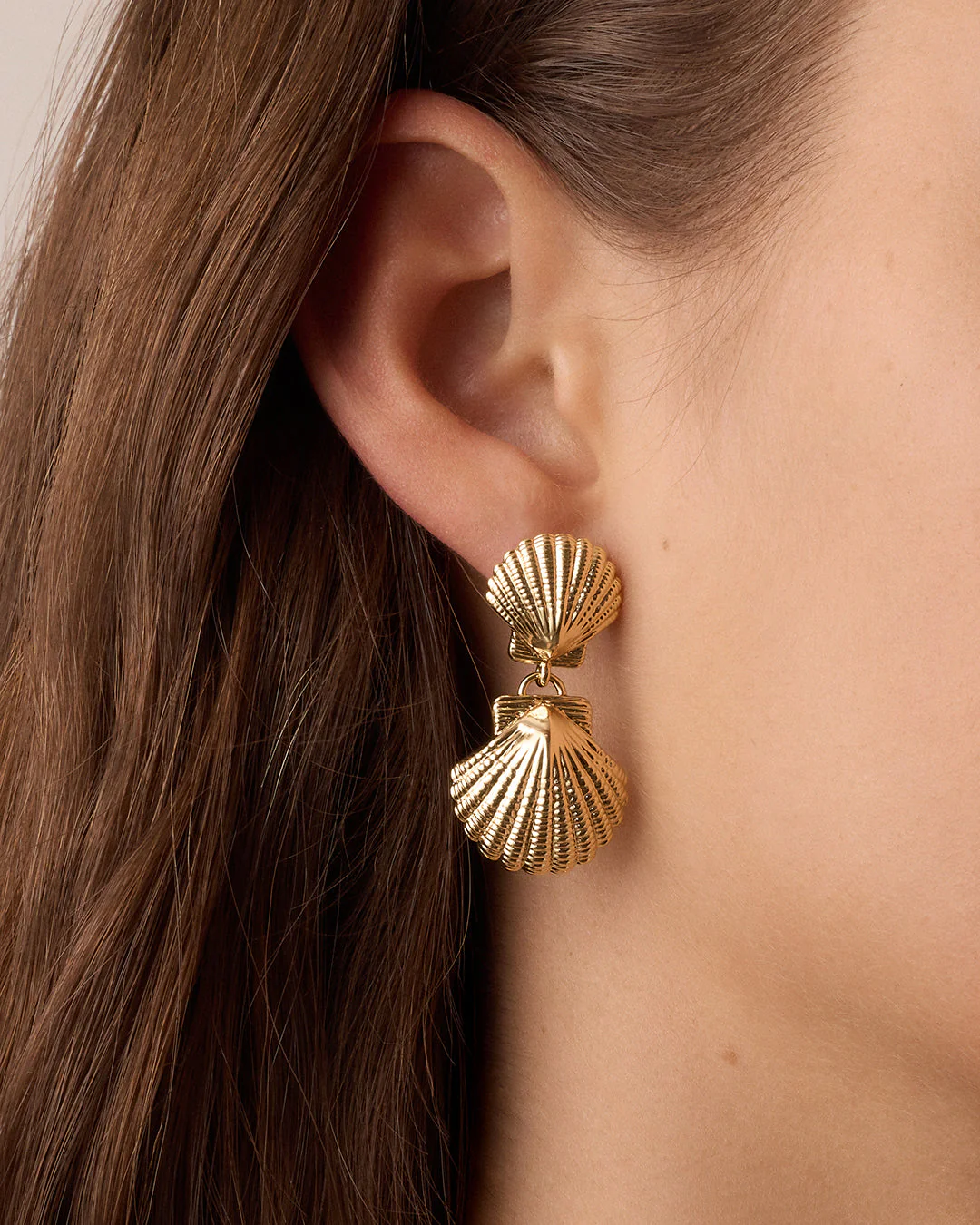 Shell Drop Earrings - Image 2