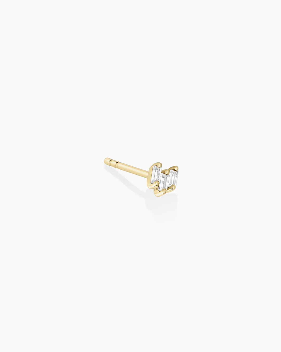 White Sapphire Amara Trio Single Stud - Image 4